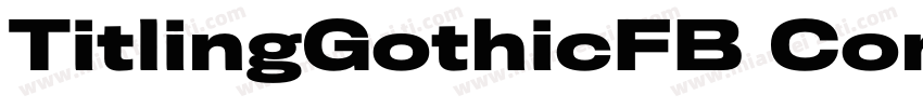 TitlingGothicFB Comp Black字体转换